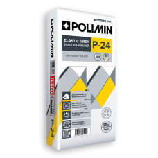 Клей для плитки еластичний Полімін P-24 (Polimin) (25кг)