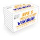 Пінопласт VIKBUD EPS S 100мм 1*0,5м  (8кг/м3)